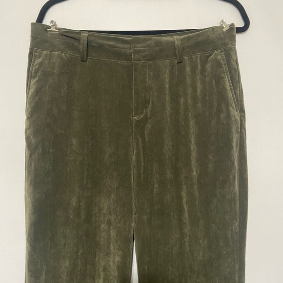 Coldwater Creek olive green corduroy straight wide leg pants - Picture 5 of 6